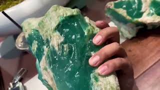 jadeite jade boulder specimen [upl. by Arriaes908]