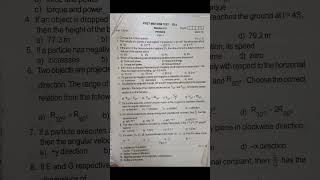 11th physics first midterm question paper chennai district [upl. by Akeirahs]