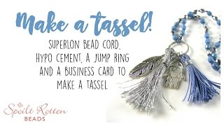 How to make a tassel  DIY tassel tutorial [upl. by Terry]