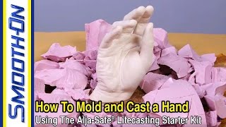 How To Mold and Cast a Hand in Plaster Using the AljaSafe® Alginate Starter Kit [upl. by Dnalwor233]