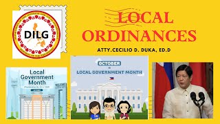 LOCAL ORDINANCES [upl. by Jadd]