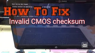 How to fix The CMOS checksum is invalid on your laptop date and time always reset [upl. by Wehttan]