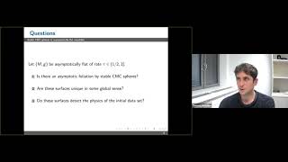 Th Körber  Foliations of asymptotically flat 3manifolds by stable constant mean curvature spheres [upl. by Nolrak]