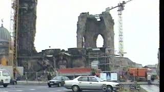 Frauenkirche Dresden beim Wiederaufbau 1994 [upl. by Delphinia]