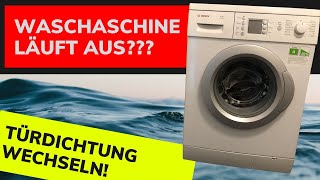 Waschmaschine undicht – Wechsel der Türdichtung [upl. by Ellehcan]