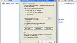 Delete and manage browsing history in IE7 [upl. by Bubalo462]