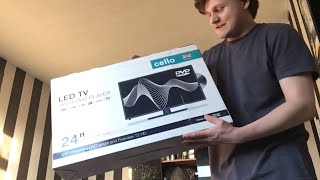 Unboxing Cello 24 Inch LED TV With DVD Player [upl. by Nykal]