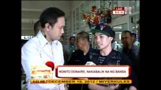 Nonito Donaire back in PH [upl. by Meid]