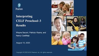 Interpreting CELF Preschool3 Results [upl. by Essy]