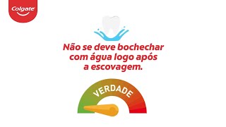 Não se deve bochechar com água logo após a escovagem [upl. by Pepita321]