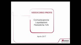 liquidazioni periodiche iva [upl. by Lupien]