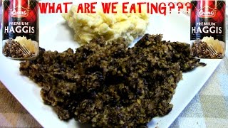 Scottish Haggis IN A CAN  WHAT ARE WE EATING  The Wolfe Pit [upl. by Alemac20]