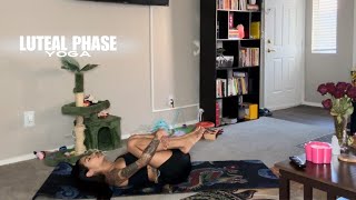 Gentle Luteal Phase Yoga 10 Minutes to Nurture Your Body [upl. by Semadar55]