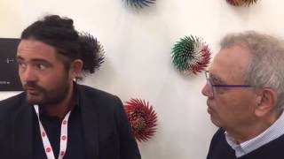 Arte Fiera Bologna 2017  Daniele Palazzoli Galleria Blu Milano [upl. by Cadmann926]