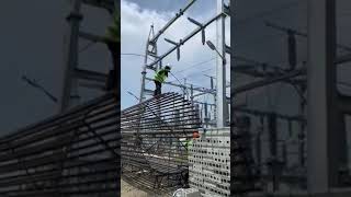 CAISSON FOUNDATION REBAR WORKS [upl. by Jessey603]