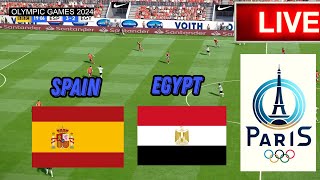 🔴LIVE Spain vs Egypt  OLYMPIC GAMES 2024  Match live now [upl. by Lucilla]