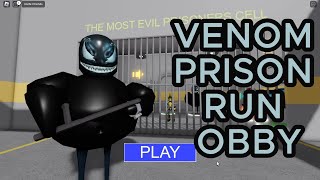 VENOM PRISON RUN OBBY FIRST PERSON  FULL GAMEPLAY WALKTHROUGH roblox obby [upl. by Harley]