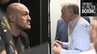 Unseen footage Tyson Fury talks with referee Jack Reiss in dressing room before Wilder fight [upl. by Eilrac]