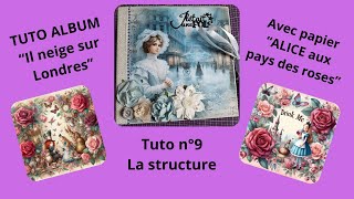 Album destructuré ALICE la structure à ma façon pour ce type dalbumscrapbooking diy albumALICE [upl. by Amron]