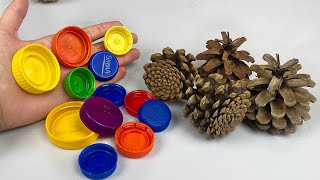 Make 100 in a Day Sell and Earn Money Pine Cones and Plastic Bottle Caps [upl. by Jeniffer552]