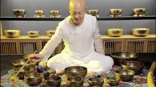 Chakra Alignment with Gong Meditationsingingbowlmeditationmusicsoundbathssleep [upl. by Ettenor]