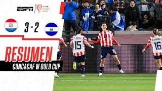 ¡LA ALBIRROJA CONSIGUIÓ UN TRIUNFAZO Y AVANZÓ EN LA GOLD CUP  Paraguay 32 El Salvador  RESUMEN [upl. by Pendergast691]