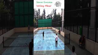 Serve Success Volley Mess tennis tennisshorts tennisreels reels volley tennisserve [upl. by Yellhsa]