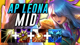 LONGEST CC CHAIN IN LEAGUE AP EVERFROST LEONA MID  League of Legends [upl. by Aleyak195]