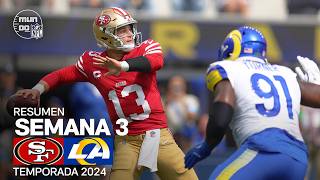 San Francisco 49ers vs Los Angeles Rams  Semana 3  NFL 2024  Highlights Resumen en español [upl. by Gerius]