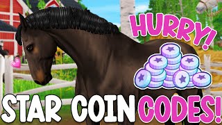 HURRY NEW STAR COINS CODE STAR RIDER FREE HORSES amp MORE REDEEM CODES STAR STABLE 24 HRS LEFT [upl. by Carlota]