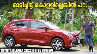 Toyota Glanza 2022 Malayalam Review  2022 Toyota Glanza Drive Review  New Glanza 2022  RobMyShow [upl. by Eiaj]