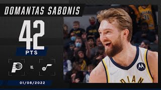 Domantas Sabonis scores CAREERHIGH 42 PTS in Pacers’ W [upl. by Gavra254]