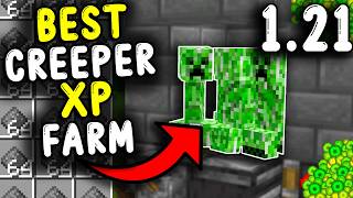 BEST CREEPER XP Farm in Minecraft Bedrock 121 [upl. by Trip]