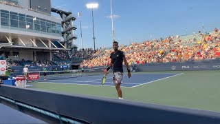 🇮🇹 Sinner vs 🇨🇦 AugerAliassime Court Level FRONT ROW Highlights Cincinnati 2022 [upl. by Eulalia]