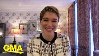 Léa Seydoux talks about new James Bond film ‘No Time to Die’ l GMA [upl. by Enerehs]