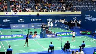 2010 BWF World Junior Championships  WS Final  Game 2Part 1 [upl. by Maurili287]