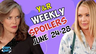 Young and the Restless Weekly Spoilers June 2428 Diane Threatens amp Sharon Calls for Help yr [upl. by Mignon]