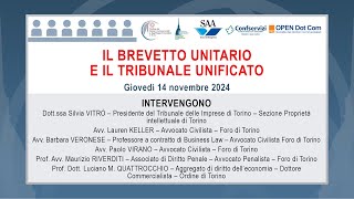 Il brevetto unitario e il Tribunale unificato [upl. by Shane]