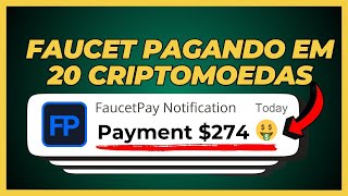 FAUCET PAGANDO EM 20 CRIPTOMOEDAS DIFERENTES DIRETO NA FAUCTPAY Ganhar Cripto Grátis [upl. by Ysteb]