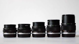 Vintage Lenses For Mirrorless  A Full Kit Of Zuiko Primes For Under £400 [upl. by Jankell5]