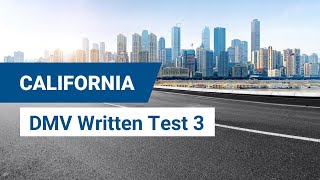 2024 California DMV Written Test 3 [upl. by Ruhnke]