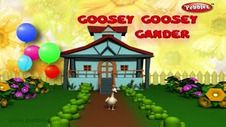 Goosey Goosey Gander  Nursery Rhymes With Lyrics  Nursery Poems  3D Nursery Rhymes For Children [upl. by Charpentier]