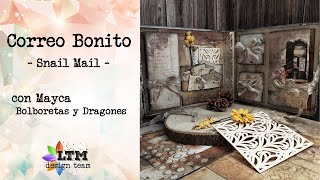 Tutorial Scrapbooking  CORREO BONITO Snail mail [upl. by Latashia307]