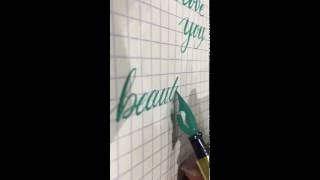 Calligraphy practice with Brause Steno Nr 361 [upl. by Netsirhc]