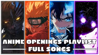 Best Anime Openings Playlist 1  Full Songs [upl. by Winifred]