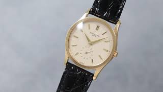 【PATEK PHILIPPE パテック・フィリップ】カラトラバ／Ref3796R／18KRG／純正BOX・ギャラ／1993年製【スイートロード公式】時計紹介 vintage antique [upl. by Nbi]