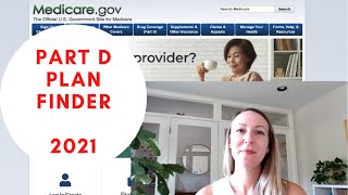 Find a Part D Plan 2021 Medicare Plan Finder Update [upl. by Lunna]