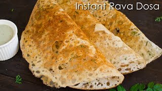 Rava dosa in tamil  ரவா தோசை  crispy and quick [upl. by Garris]