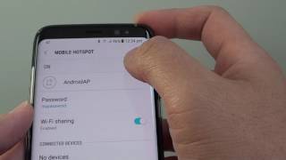 Samsung Galaxy S8 How to Setup Mobile Hotspot and Tethering [upl. by Nylecoj4]