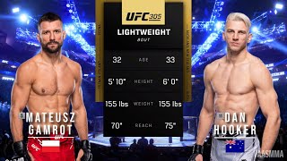 MATEUSZ GAMROT VS DAN HOOKER FULL FIGHT UFC 305 [upl. by Letnoj78]